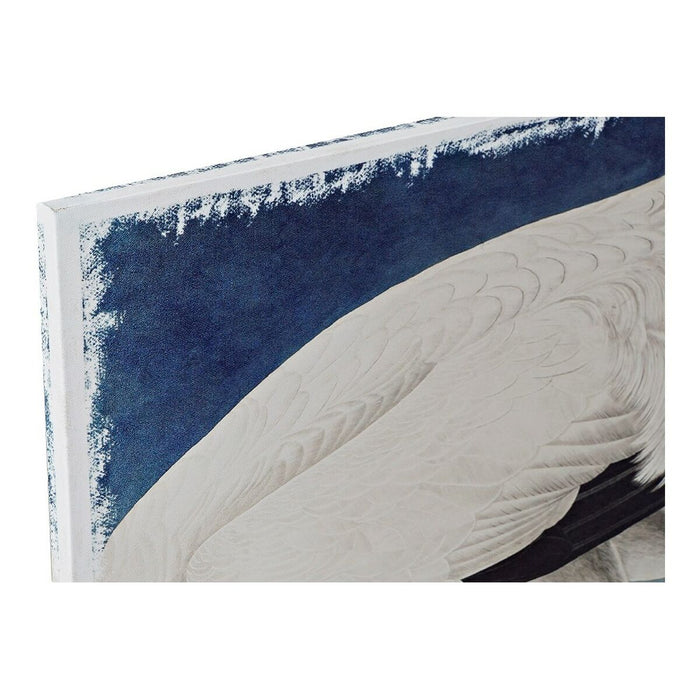 Canvas DKD Home Decor Heron Pinewood Canvas 50 x 1,8 x 70 cm