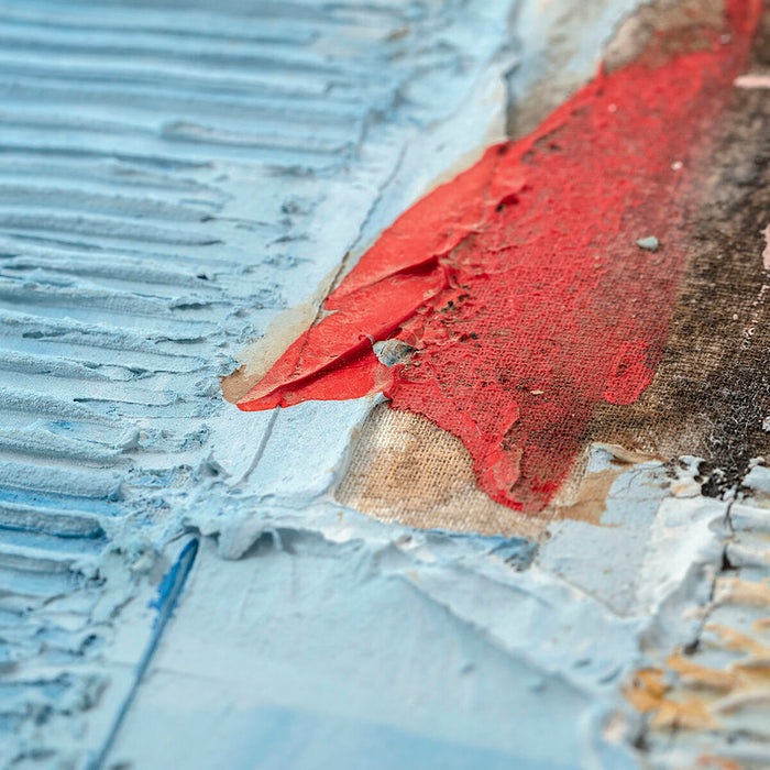 Canvas DKD Home Decor Pinewood Canvas 100 x 2,4 x 100 cm