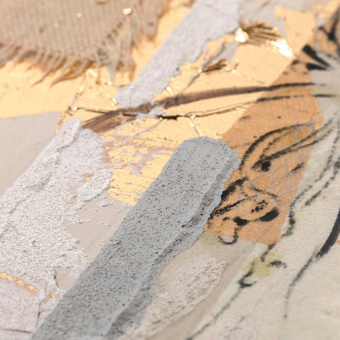 Canvas DKD Home Decor Pinewood Canvas 90 x 2,4 x 120 cm