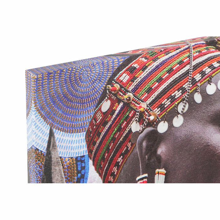 Canvas DKD Home Decor Canvas MDF Wood 30 x 1,8 x 40 cm (4 Pieces)