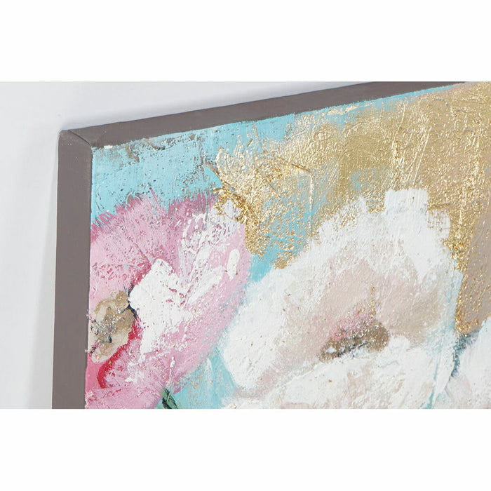 Canvas DKD Home Decor Pinewood Canvas 99,5 x 3,5 x 99,5 cm (2 Pieces)