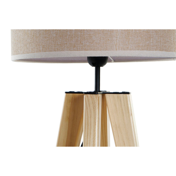 Desk lamp DKD Home Decor Beige Wood Brown 220 V 50 W 30 x 30 x 69 cm