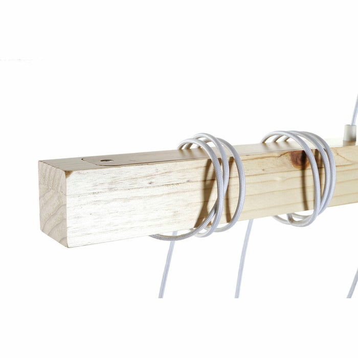 Ceiling Light DKD Home Decor Black Metal Wood White 220 V 50 W (100 x 7 x 160 cm) (2 pcs)