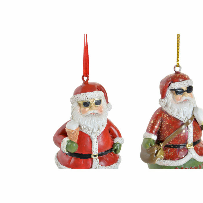 Hanging decoration DKD Home Decor Christmas Resin (2 pcs) (4.5 x 3 x 7 cm)