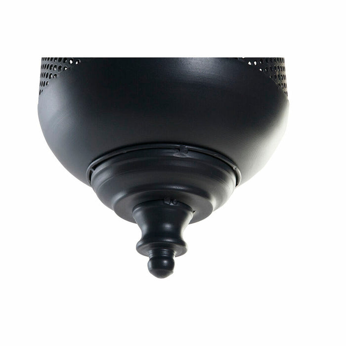 Lantern DKD Home Decor Brown Black Metal Crystal Rope Loft 22 x 22 x 43 cm