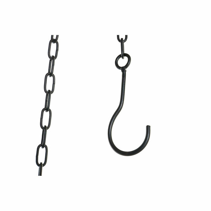 Candleholder DKD Home Decor Black Metal Crystal 53 x 53 x 52 cm