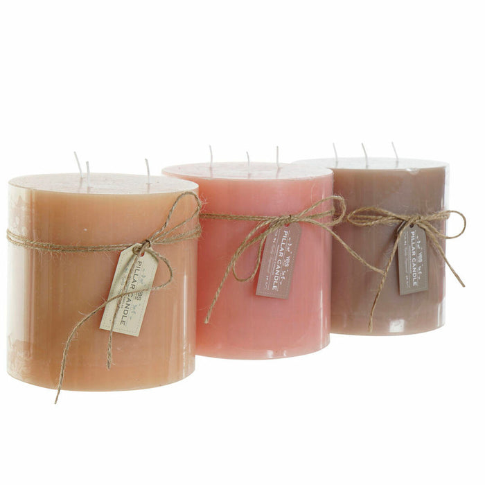Candle DKD Home Decor (3 pcs) (12 x 12 x 12 cm)