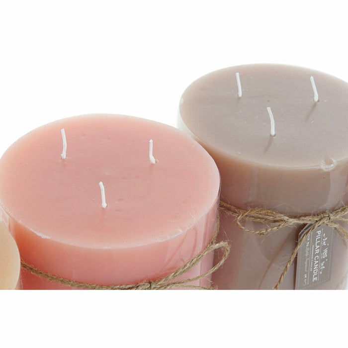 Candle DKD Home Decor (3 pcs) (12 x 12 x 12 cm)