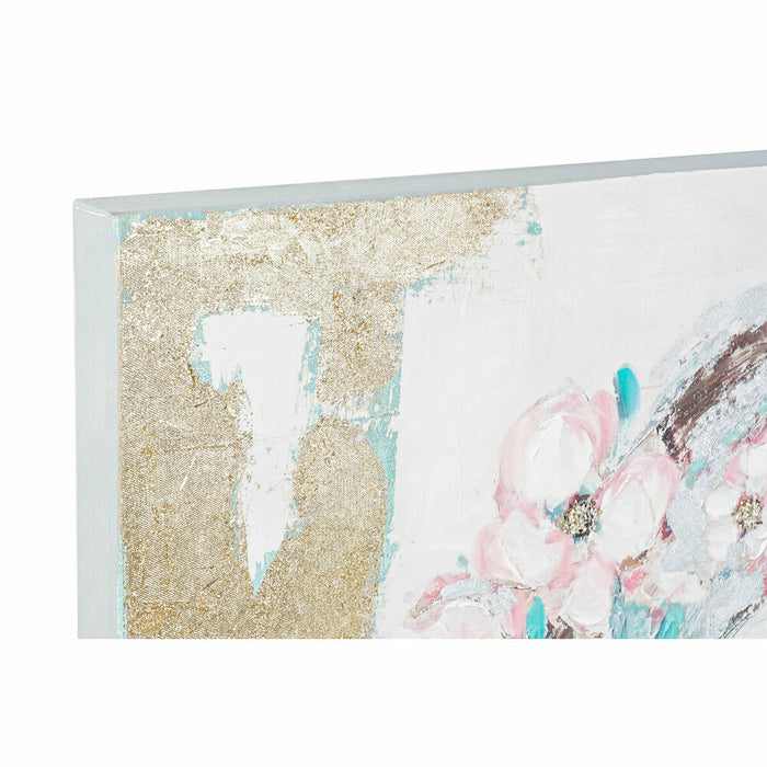 Canvas DKD Home Decor Pinewood Canvas 100 x 3,5 x 100 cm