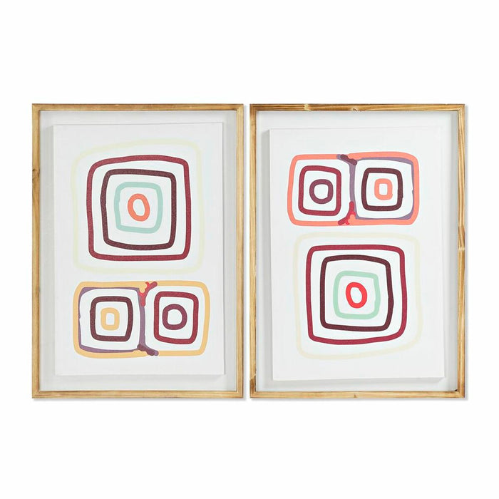 Canvas DKD Home Decor Pinewood polystyrene Canvas 50 x 2,8 x 70 cm