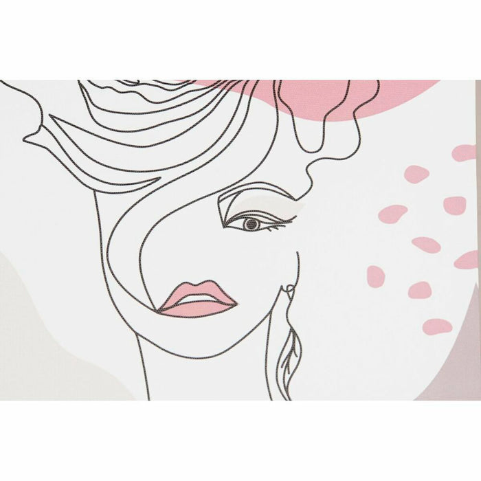 Canvas DKD Home Decor Pinewood Canvas 30 x 1,8 x 40 cm