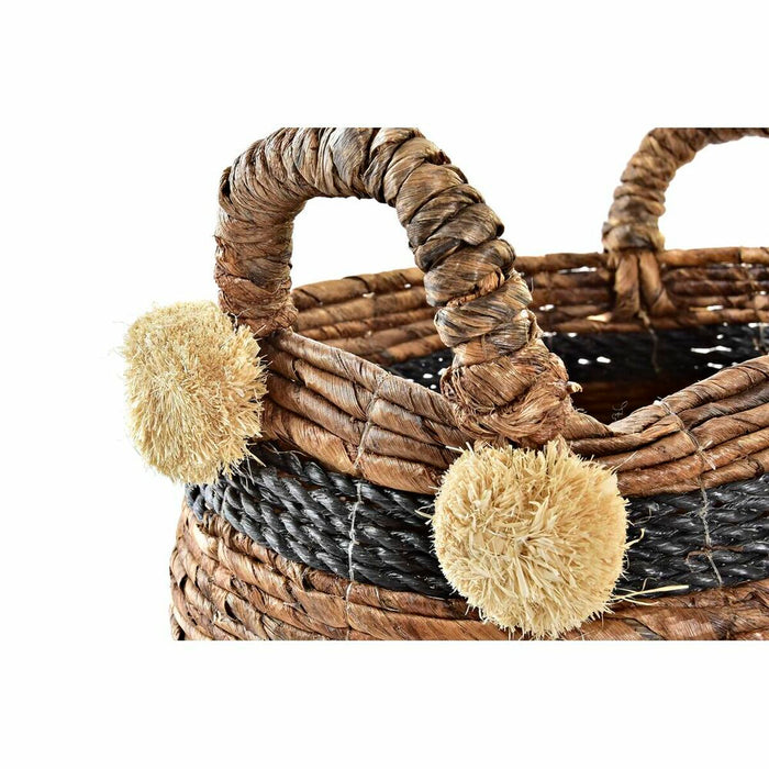 Basket set DKD Home Decor Natural Fibre 31 x 31 x 33 cm Colonial