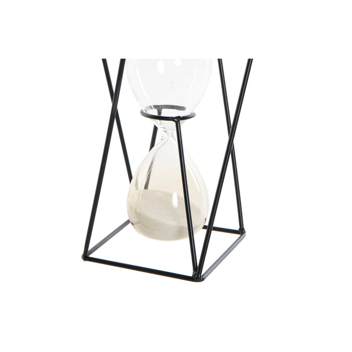Hourglass DKD Home Decor Black Amber Terracotta 14 x 14 x 19 cm