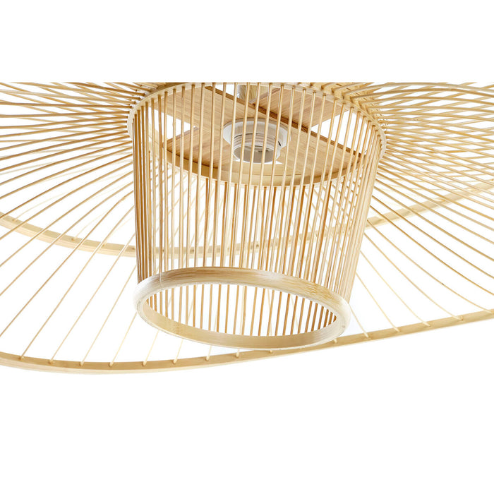 Ceiling Light DKD Home Decor Natural Bamboo 50 W 80 x 80 x 29 cm