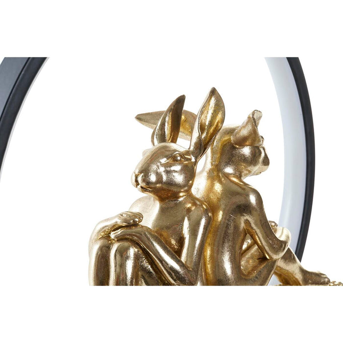 Lighting decoration DKD Home Decor Love Resin Rabbit love 30 x 11 x 31,5 cm