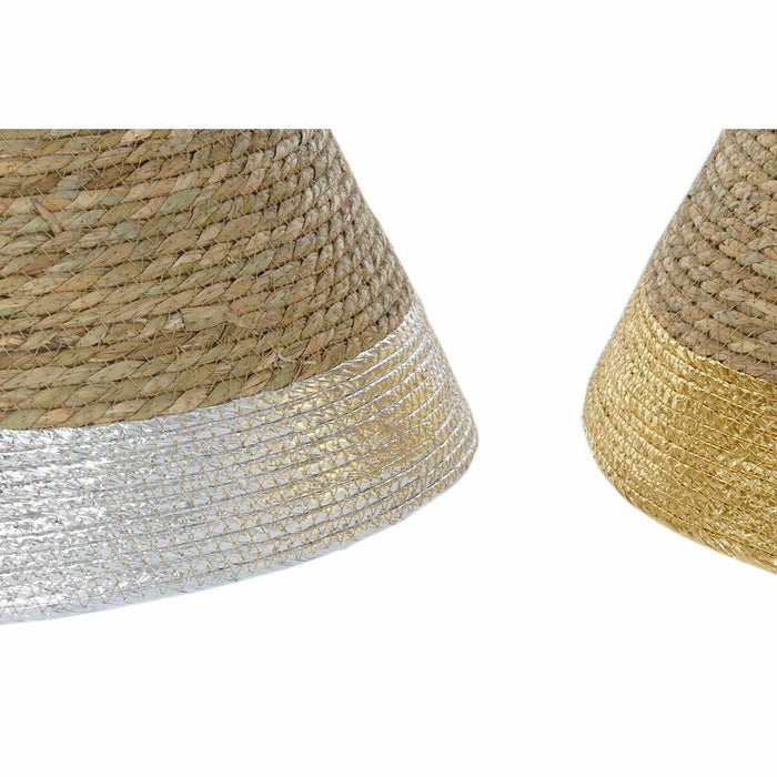 Christmas tree skirt DKD Home Decor Fibre Seagrass (57 x 57 x 28 cm) (3 Units)