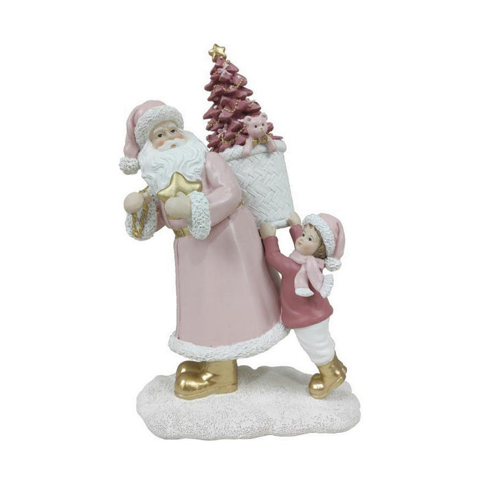 Christmas bauble DKD Home Decor Resin Father Christmas (2 Units) (12 x 9 x 19 cm)