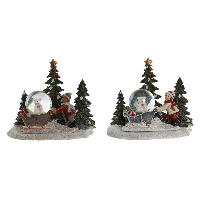 Christmas bauble DKD Home Decor Resin (16 x 12,5 x 14,5 cm) (2 Units)