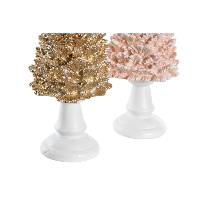 Christmas bauble DKD Home Decor Tree Resin (10,5 x 10,5 x 32 cm) (2 Units)