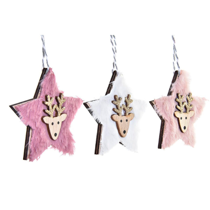 Christmas Decorations Set DKD Home Decor Polyester (22 x 8 x 1 cm) (3 Units)