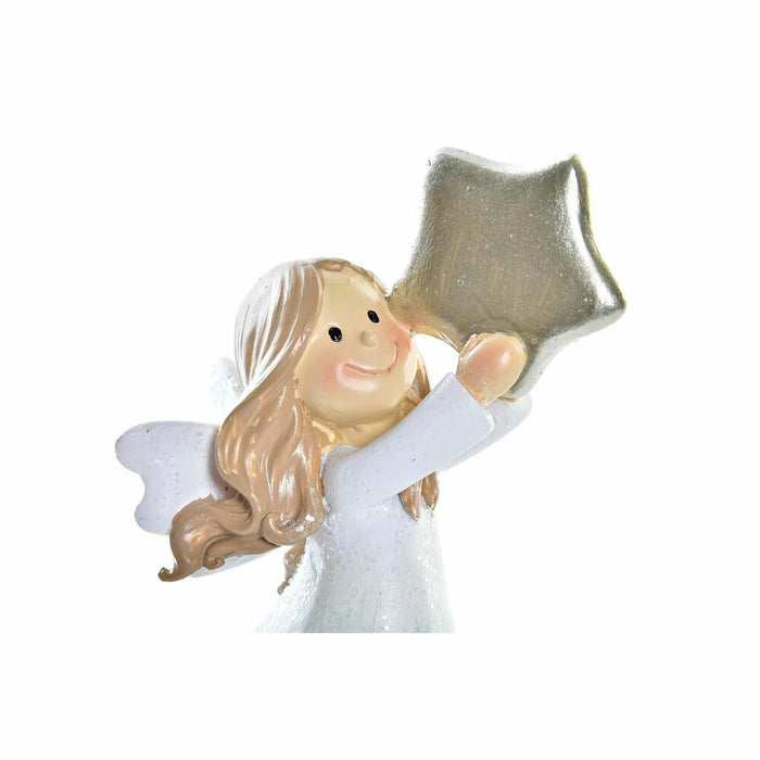 Christmas bauble DKD Home Decor Resin Angel (6 x 5,5 x 11,5 cm) (2 Units)