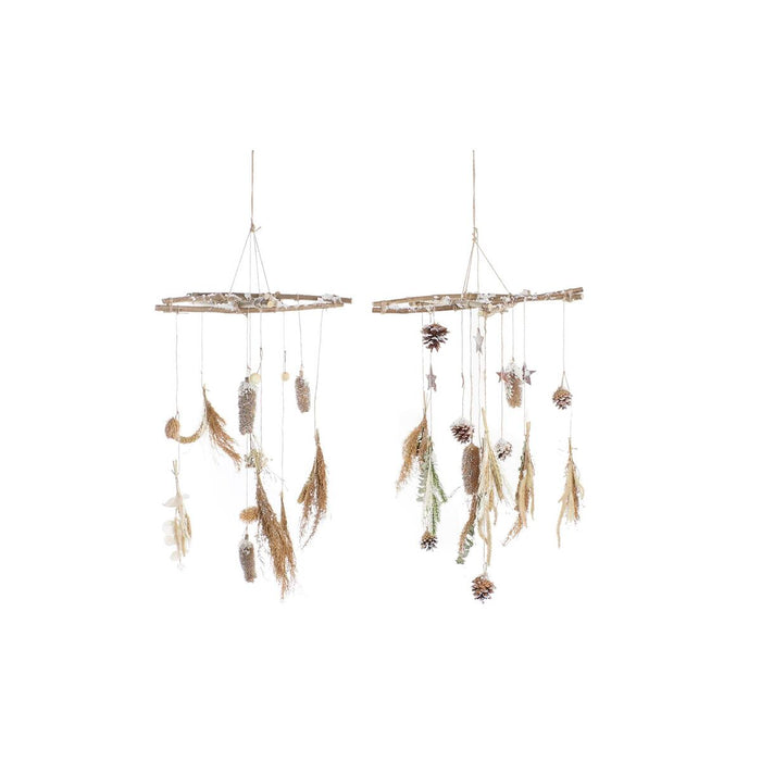 Christmas bauble DKD Home Decor Wood (2 Units) (41 x 41 x 40 cm)