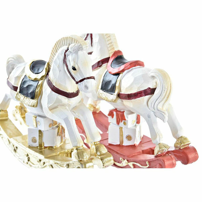 Christmas bauble DKD Home Decor Horse Resin (14 x 4 x 11 cm) (2 Units)