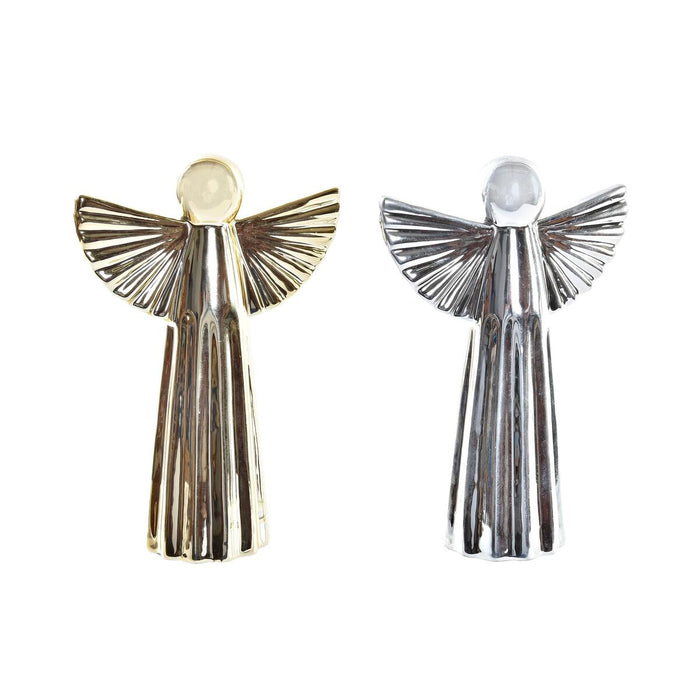 Christmas bauble DKD Home Decor Porcelain Angel (13 x 5 x 17 cm) (2 Units)