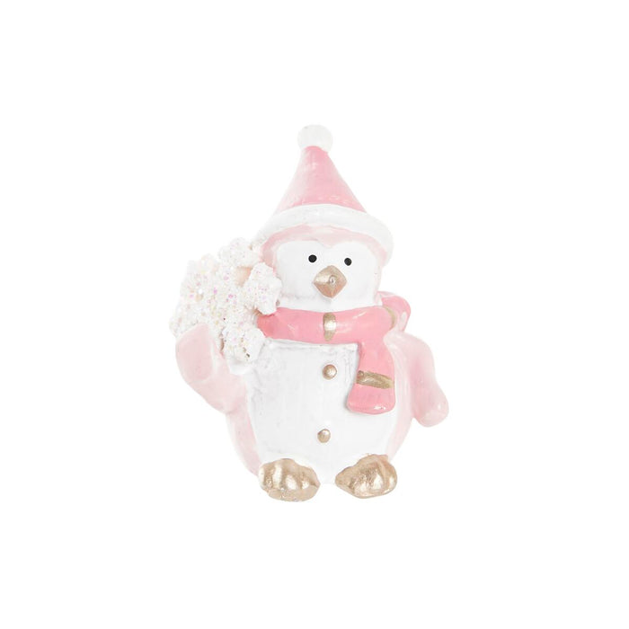 Christmas bauble DKD Home Decor Resin Snow Doll (3,5 x 2,5 x 4 cm) (4 Units)