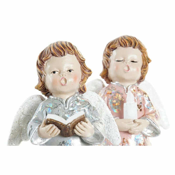 Christmas bauble DKD Home Decor Resin Angel (7 x 5 x 13 cm) (2 Units)