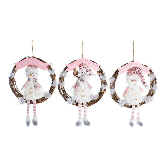 Christmas bauble DKD Home Decor Rattan (37 x 10 x 38 cm) (3 Units)