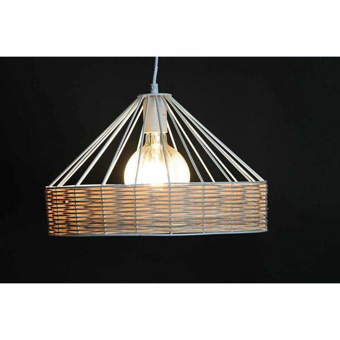 Ceiling Light DKD Home Decor 35 x 35 x 22 cm Black Metal Rattan 50 W (2 Units)