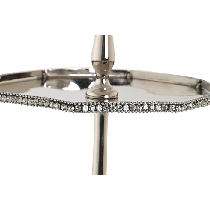 Centerpiece DKD Home Decor Silver Aluminium 28 x 28 x 47 cm