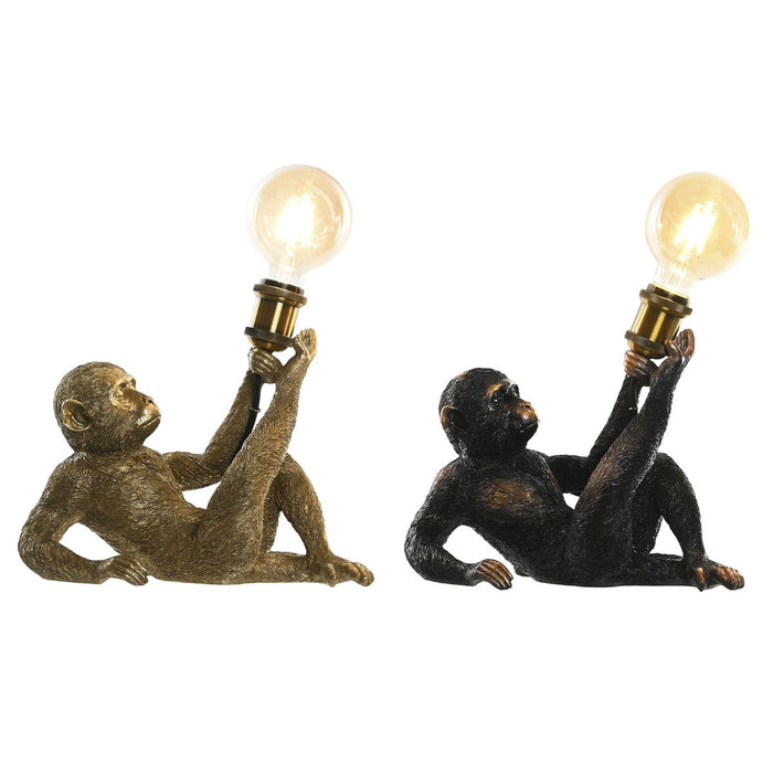 Desk lamp DKD Home Decor 31,5 x 18 x 27 cm Golden Metal Copper Resin 220 V 50 W (2 Units)