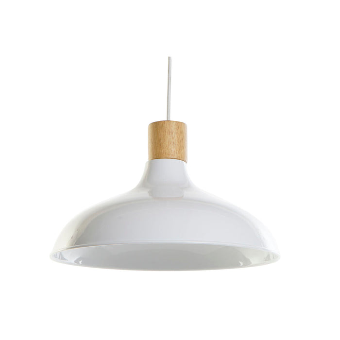 Ceiling Light DKD Home Decor White Brown Metal Pinewood 50 W 35,5 x 35,5 x 21 cm