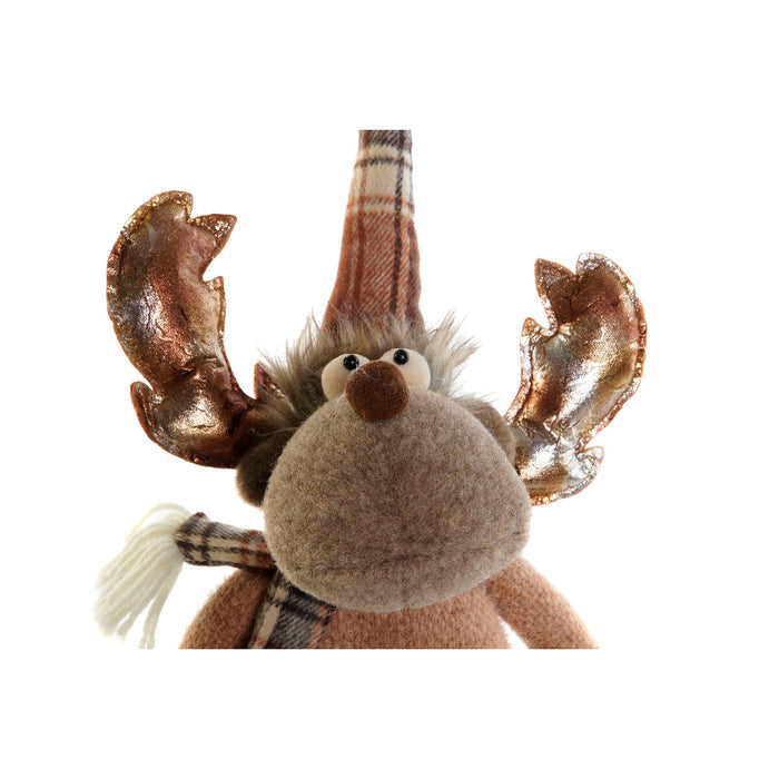 Christmas bauble DKD Home Decor Brown Reindeer 18 x 17 x 48 cm (2 Units)