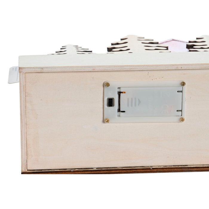 Christmas bauble DKD Home Decor Red Pink 21 x 9,5 x 19 cm (2 Units)