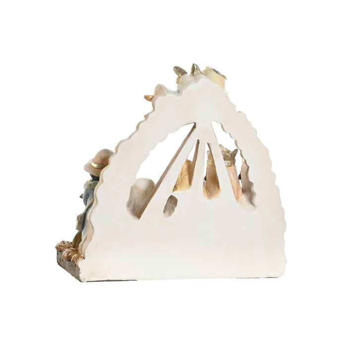 Christmas nativity set DKD Home Decor Blue White Brown Resin 23,5 x 8 x 20,5 cm (2 Units)