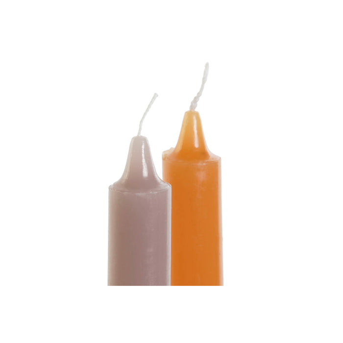 Candle Set DKD Home Decor Grey Orange 2 x 2 x 20 cm 4 Pieces (2 Units)