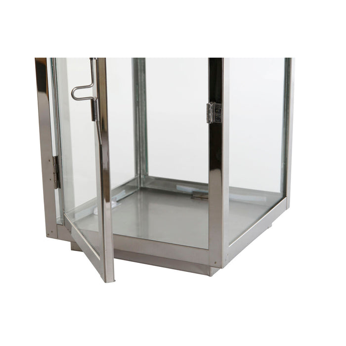 Lantern DKD Home Decor Golden Silver Aluminium Crystal 14 x 14 x 35 cm (2 Units)
