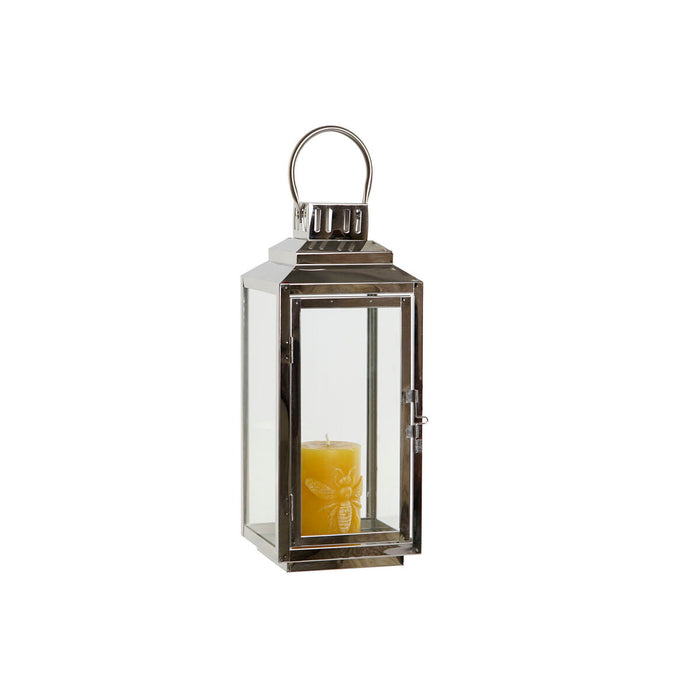 Lantern DKD Home Decor Golden Silver Aluminium Crystal 14 x 14 x 35 cm (2 Units)