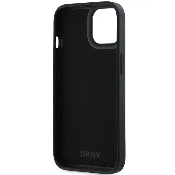 DKNY 3D Rubber Repeat Pattern case for iPhone 15 Plus - black - Cell phone cases and covers<<<HurtelXML