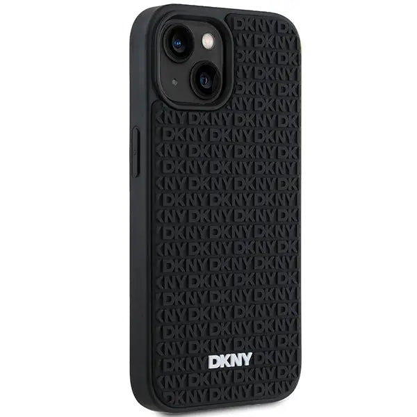DKNY 3D Rubber Repeat Pattern case for iPhone 15 Plus - black - Cell phone cases and covers<<<HurtelXML