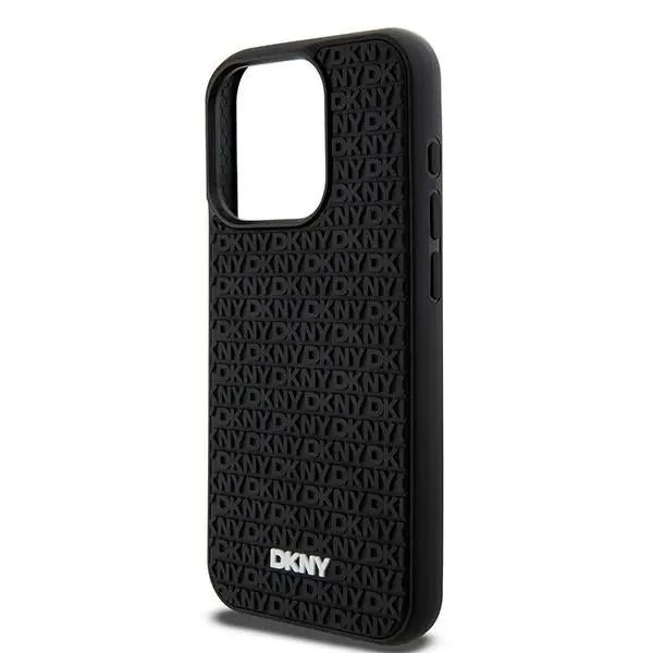 DKNY 3D Rubber Repeat Pattern case for iPhone 15 Pro - black - Cell phone cases and covers<<<HurtelXML