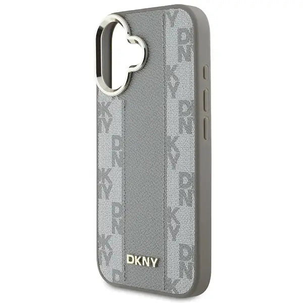 DKNY Checkered Pattern Magsafe iPhone 16 Case - Beige - Cell phone cases and covers<<<HurtelXML