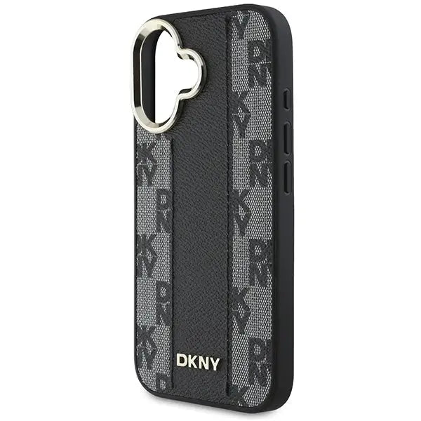 DKNY Checkered Pattern Magsafe iPhone 16 Case - Black - Cell phone cases and covers<<<HurtelXML
