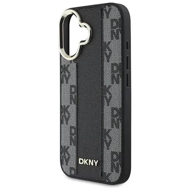 DKNY Checkered Pattern Magsafe iPhone 16 Plus Case - Black - Cell phone cases and covers<<<HurtelXML