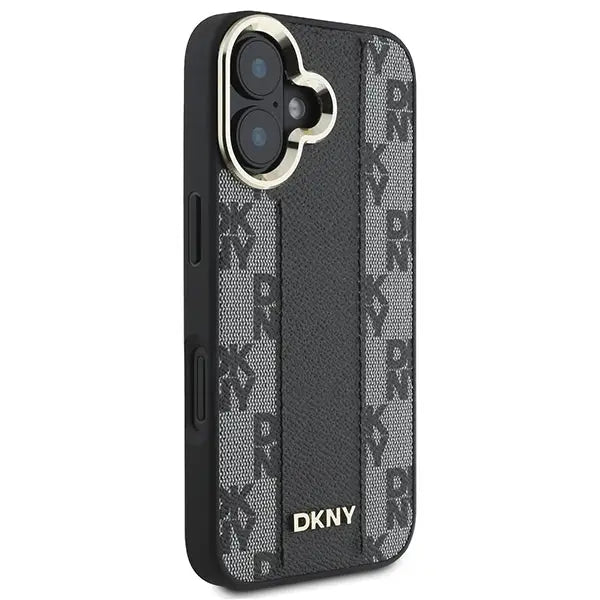 DKNY Checkered Pattern Magsafe iPhone 16 Plus Case - Black - Cell phone cases and covers<<<HurtelXML
