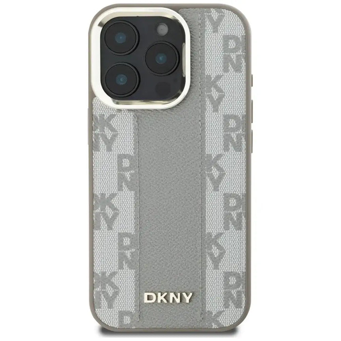 DKNY Checkered Pattern Magsafe iPhone 16 Pro Case - Beige - Cell phone cases and covers<<<HurtelXML