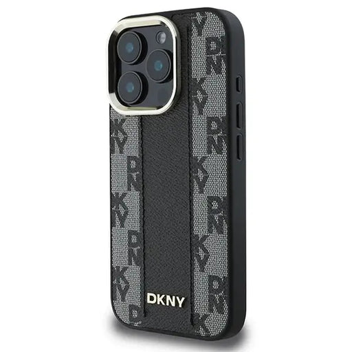 DKNY Checkered Pattern Magsafe iPhone 16 Pro Case - Black - Cell phone cases and covers<<<HurtelXML